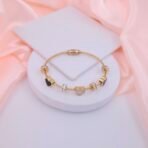 Hearts and Charms Anti-Tarnish Bracelet