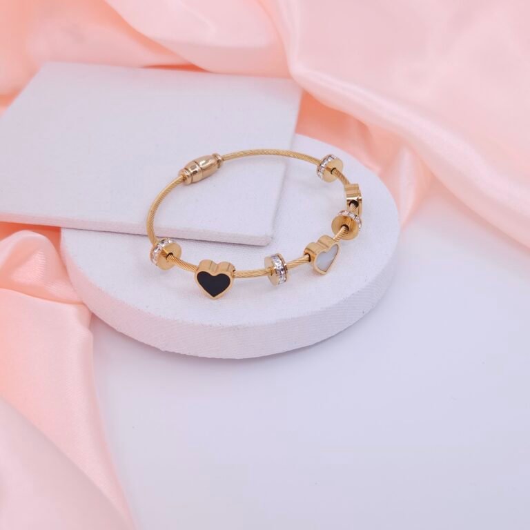 Hearts and Charms Anti-Tarnish Bracelet