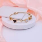 Hearts and Charms Anti-Tarnish Bracelet