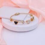 Hearts and Charms Anti-Tarnish Bracelet