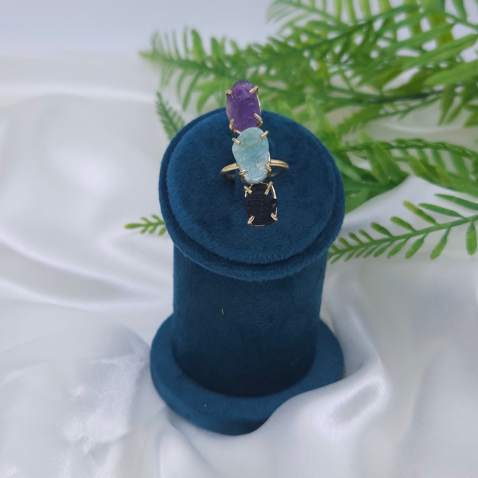 Raw Harmony Trio Anti-Tarnish Ring in Brass Raw Harmony Trio Anti-Tarnish Ring in Brass