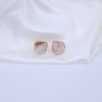 Handcrafted Anti-Tarnish Gold Geometric Mother of Pearl Necklace Set