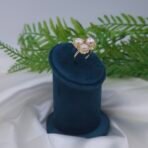 Handcrafted Real Pearl Claw Ring in Brass (Triple Pearl Adjustable)