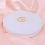 Minimalist Abstract Open Brass Ring - Gold Finish