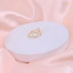 Minimalist Abstract Open Brass Ring - Gold Finish