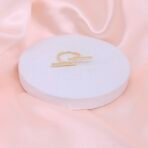 Minimalist Double Bar Open Brass Ring - Gold Finish