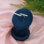 Minimalist Double Bar Open Brass Ring - Gold Finish