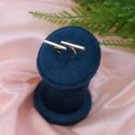 Minimalist Double Bar Open Brass Ring - Gold Finish