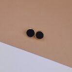 Noir Charm Natural Stone Stud Jewellery – Anti-Tarnish Gold Finish