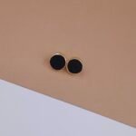 Noir Charm Natural Stone Stud Jewellery – Anti-Tarnish Gold Finish