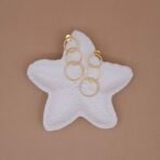 Triple Gold Hoop Drop Earrings | Statement Dangle Jewelry | Handcrafted and Anti-tarnish