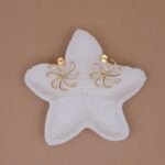 Handcrafted Gold Starburst Stud Earrings - Anti-Tarnish Statement Jewellery