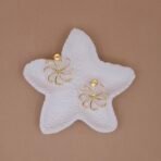 Handcrafted Gold Starburst Stud Earrings - Anti-Tarnish Statement Jewellery