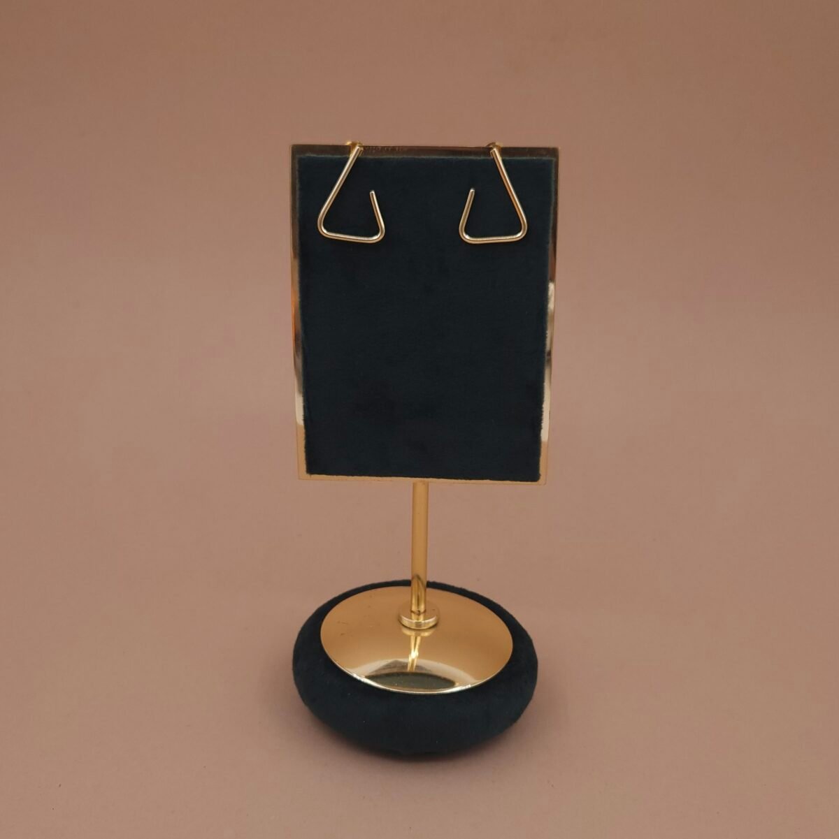 Handcrafted Anti-Tarnish Gold Minimalist Triangle Hoop Earrings