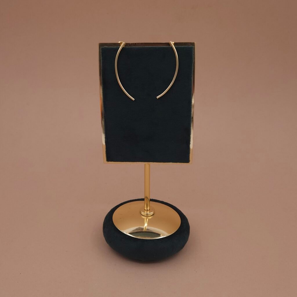 Handcrafted Anti-Tarnish Gold Minimalist Open Hoop Earrings