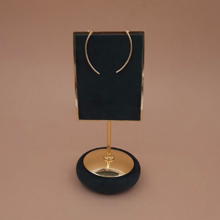 Handcrafted Anti-Tarnish Gold Minimalist Open Hoop Earrings