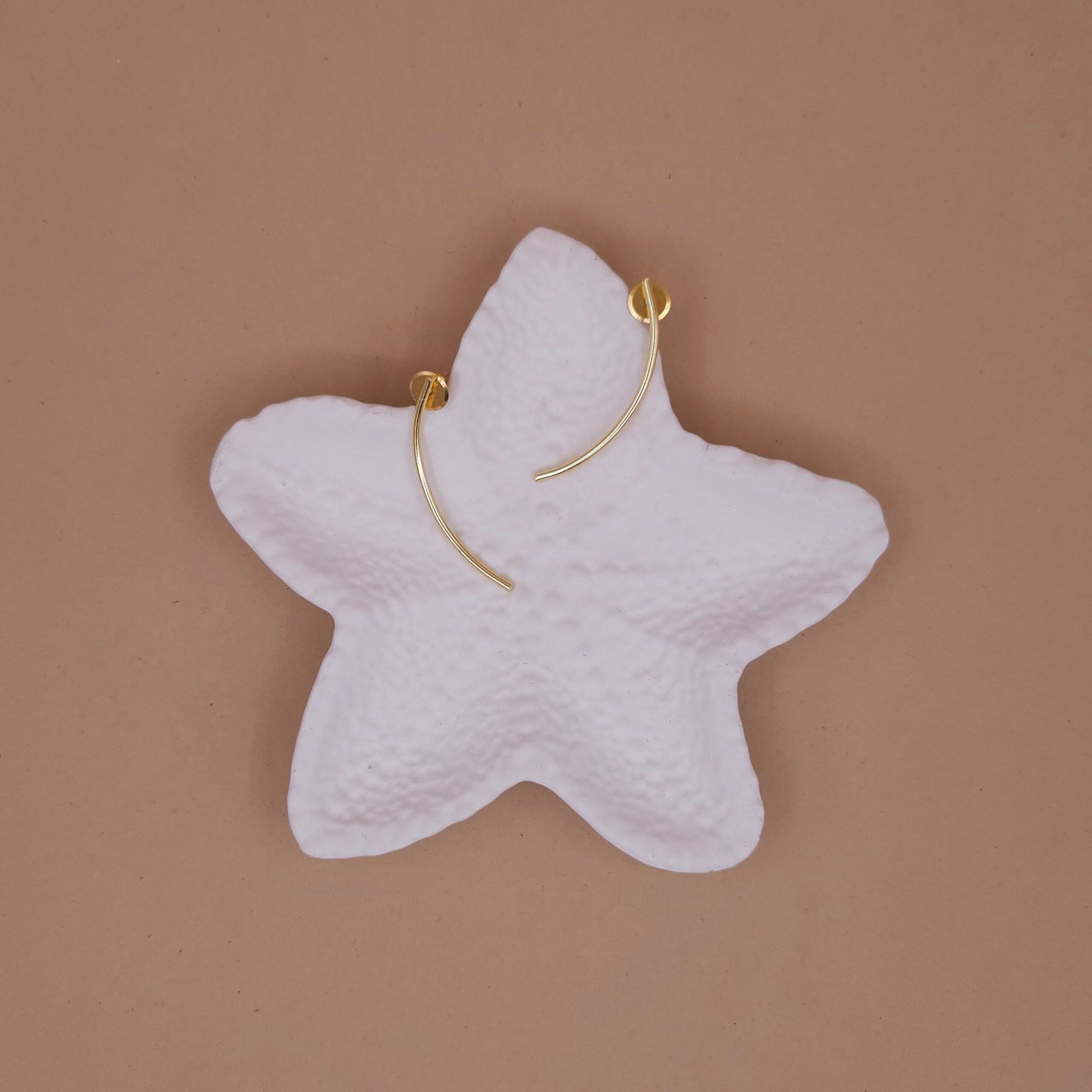 Handcrafted Anti-Tarnish Gold Minimalist Open Hoop Earrings Handcrafted Anti-Tarnish Gold Minimalist Open Hoop Earrings