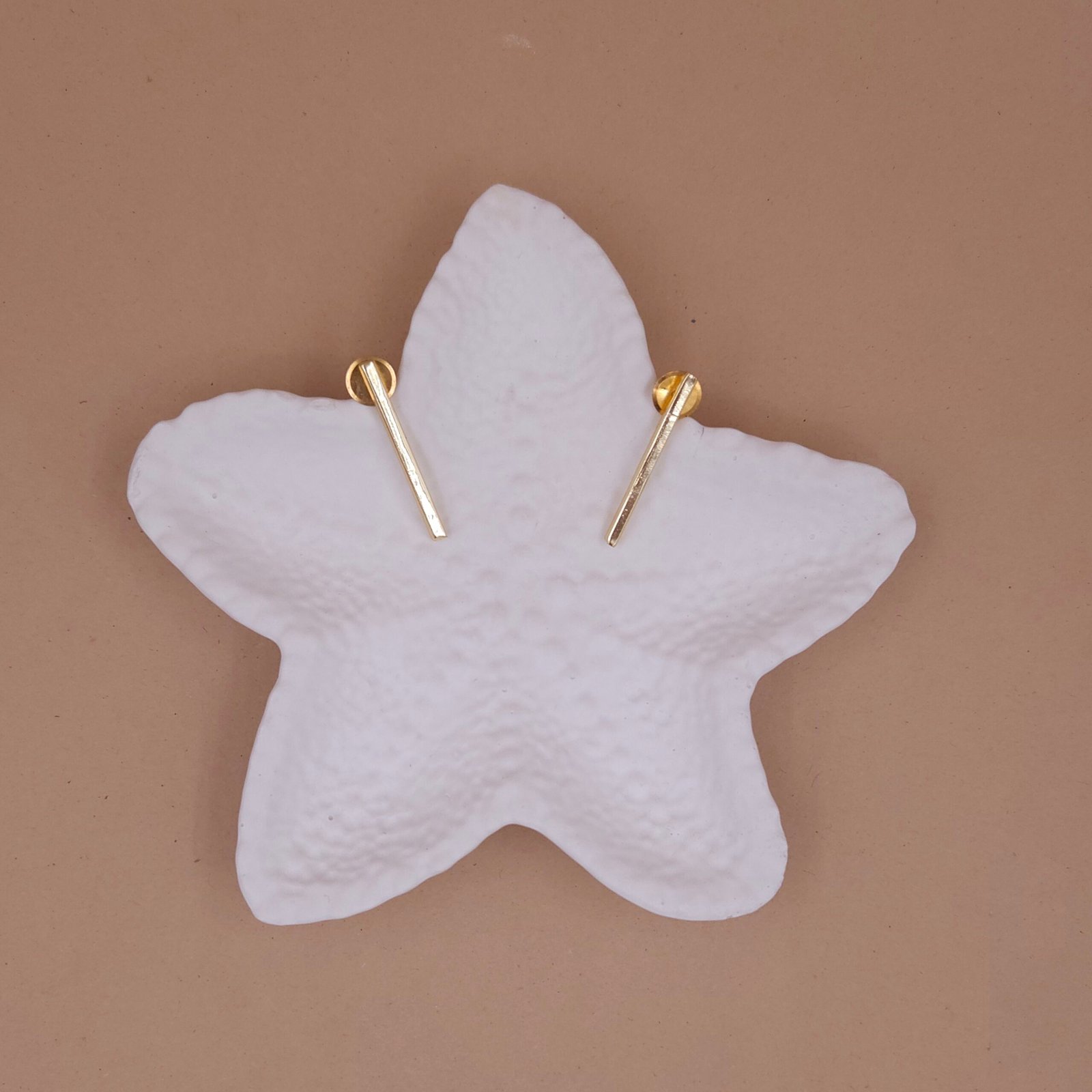 Handcrafted Anti-Tarnish Gold Minimalist Bar Drop Earrings Handcrafted Anti-Tarnish Gold Minimalist Bar Drop Earrings