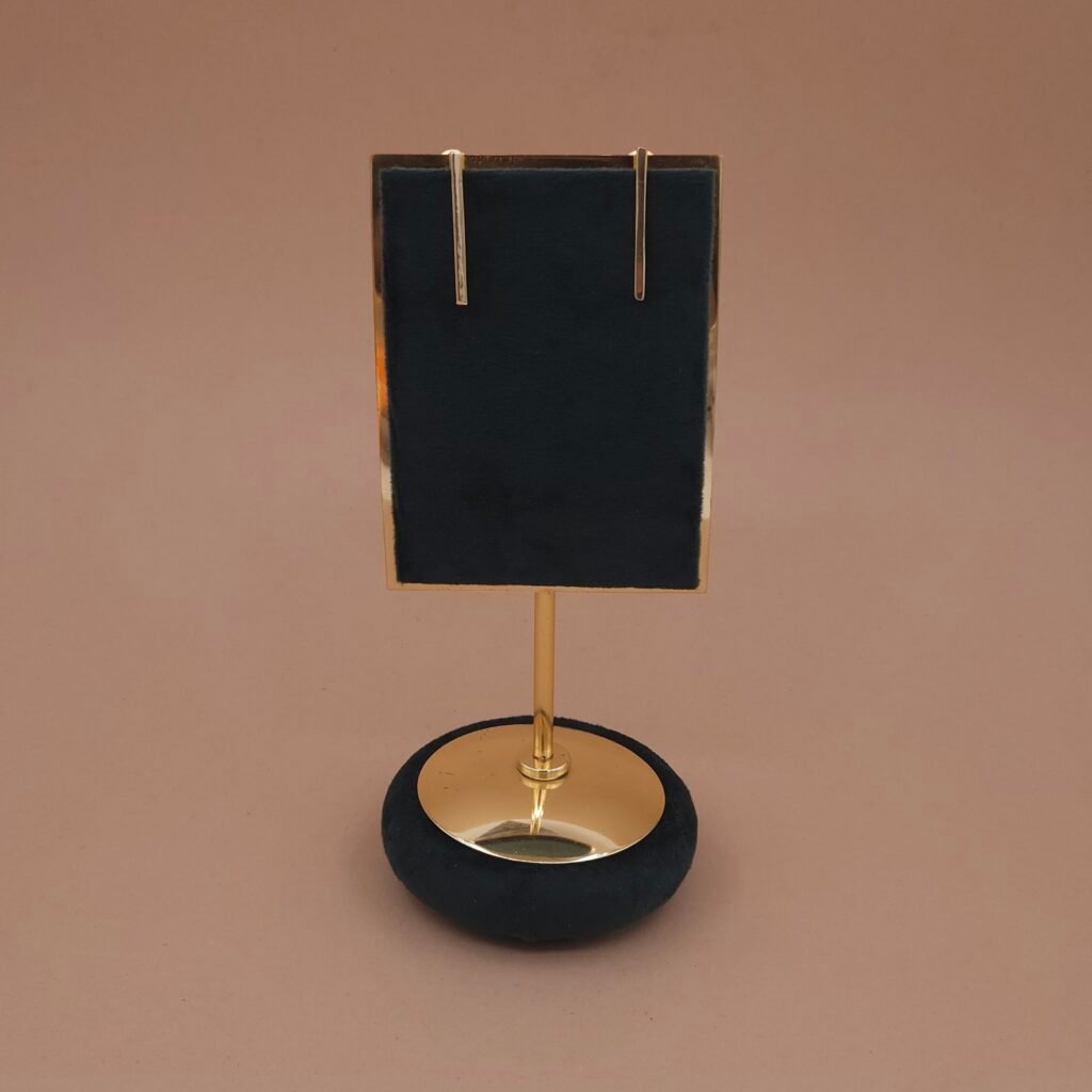 Handcrafted Anti-Tarnish Gold Minimalist Bar Drop Earrings