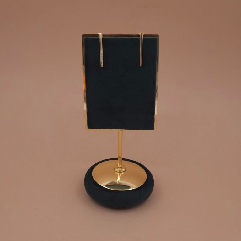 Handcrafted Anti-Tarnish Gold Minimalist Bar Drop Earrings