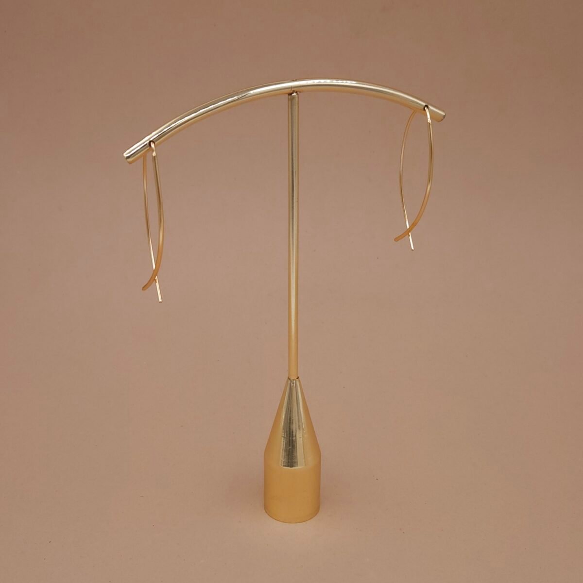 Handcrafted Anti-Tarnish Gold Marquise Threader Earrings