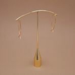 Handcrafted Anti-Tarnish Gold Marquise Threader Earrings