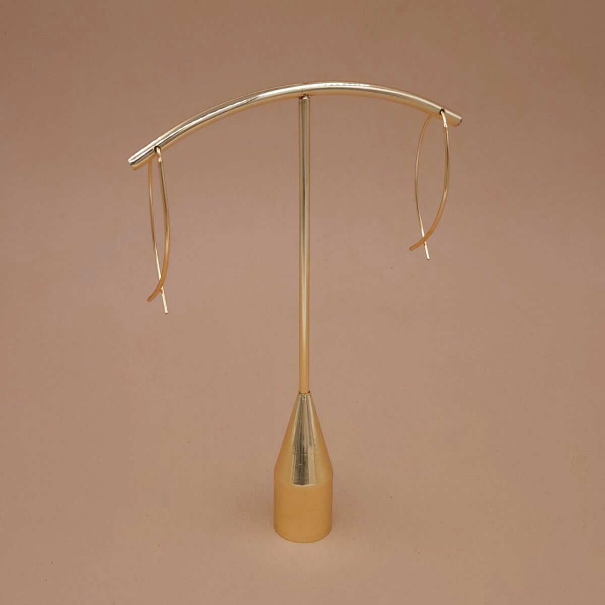 Handcrafted Anti-Tarnish Gold Marquise Threader Earrings