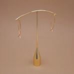 Handcrafted Anti-Tarnish Gold Marquise Threader Earrings