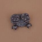 Handcrafted Tribal Shield Silver Replica Brass Jhumka Earrings - Anti-Tarnish