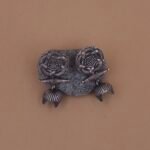 Handcrafted Tribal Shield Silver Replica Brass Jhumka Earrings - Anti-Tarnish