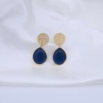 Handcrafted Brass Monalisa Stone Necklace Set with Anti-Tarnish Finish