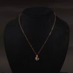 Stainless Steel Swan Pendant Necklace - CZ, Anti-Tarnish