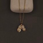 Stainless Steel Peanut Locket Necklace - Pearl, CZ, Anti-Tarnish