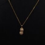 Stainless Steel Peanut Locket Necklace - Pearl, CZ, Anti-Tarnish