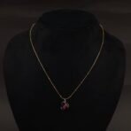 Stainless Steel Coffee Mug Pendant Necklace - Heart Motif, Anti-Tarnish