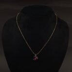 Stainless Steel Coffee Mug Pendant Necklace - Heart Motif, Anti-Tarnish