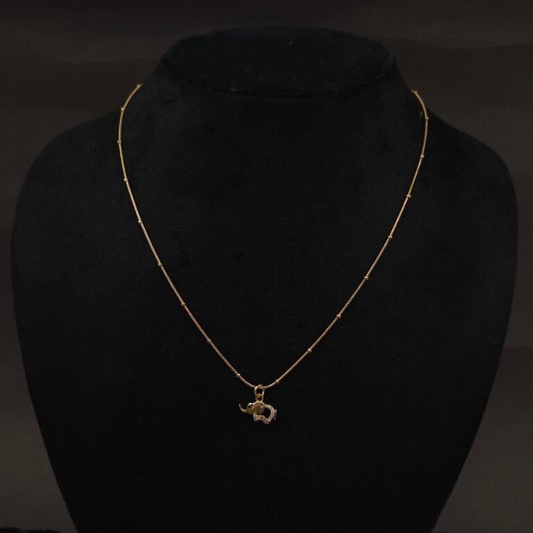 Stainless Steel Elephant Pendant Anti-Tarnish Necklace