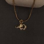 Stainless Steel Elephant Pendant Anti-Tarnish Necklace