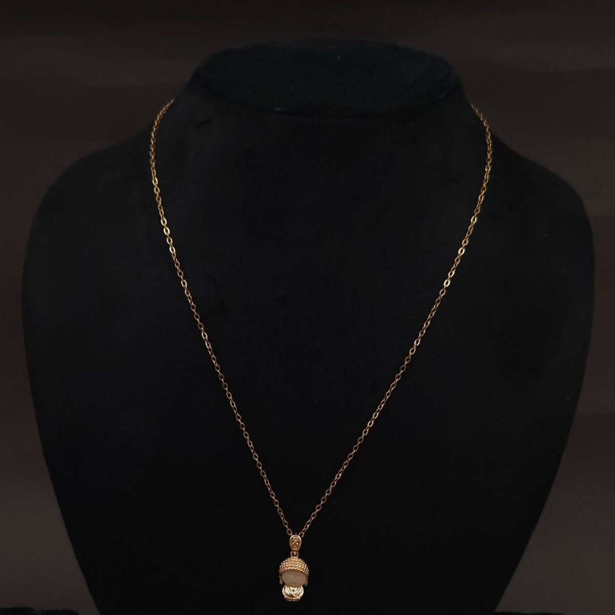 Stainless Steel Buddha Pendant Anti-Tarnish Necklace