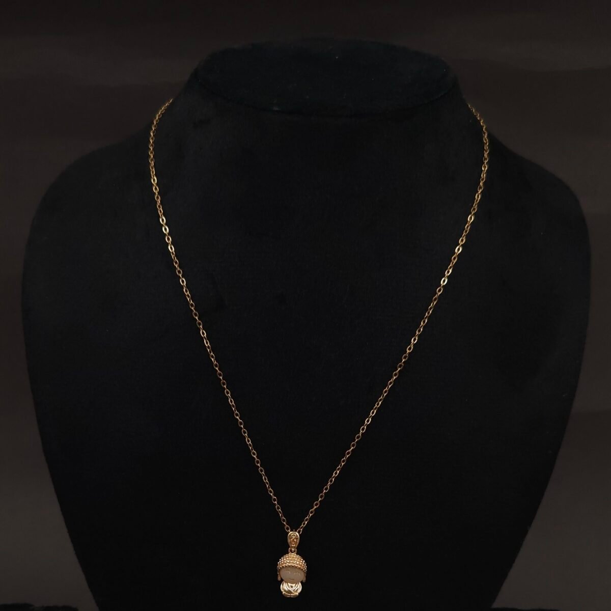 Stainless Steel Buddha Pendant Anti-Tarnish Necklace