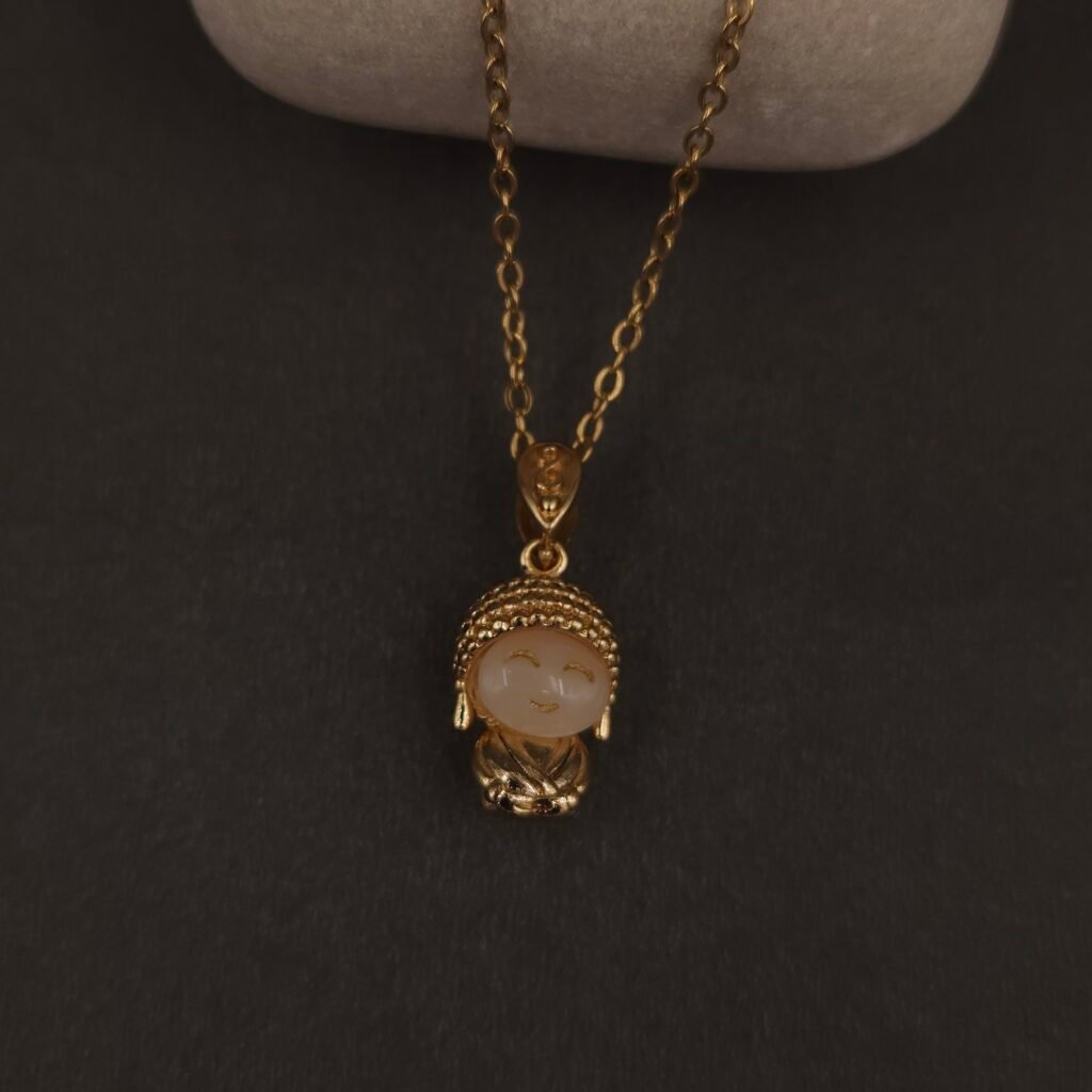 Stainless Steel Buddha Pendant Anti-Tarnish Necklace