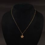 Stainless Steel Starfish Pendant Necklace - Anti-Tarnish