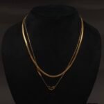 Stainless Steel Layered Heart & Love Necklace - Anti-Tarnish