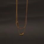 Stainless Steel Layered Heart & Love Necklace - Anti-Tarnish