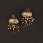 Stainless Steel Shell Coral Statement Earrings - Anti-Tarnish