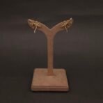 Stainless Steel Crystal Bow Stud Earrings - Anti-Tarnish