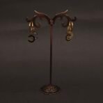 Stainless Steel Double C Motif Hoop Earrings - Anti-Tarnish