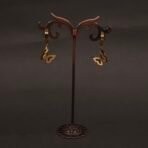 Stainless Steel Double Butterfly Hoop Earrings - Anti-Tarnish