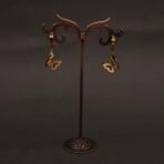 Stainless Steel Double Butterfly Hoop Earrings - Anti-Tarnish