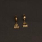 Stainless Steel Tree of Life Mother of Pearl Hoop Earrings - Anti-Tarnish